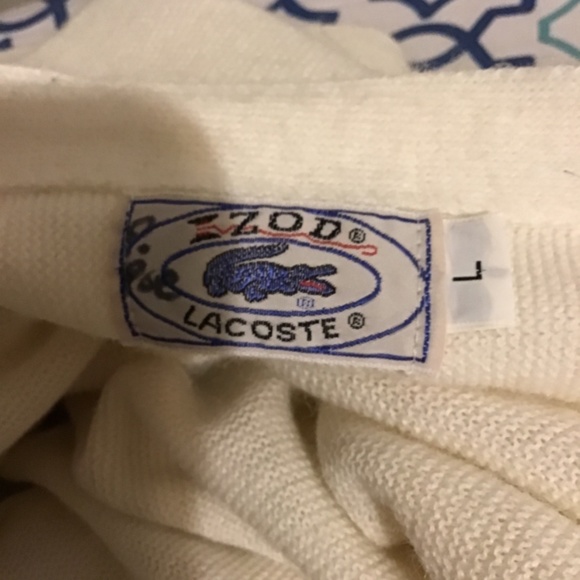 🔥SALE! vintage, IZOD, Lacoste, large, pearl buttons,new cond, see pics. Buy now - Picture 6 of 7